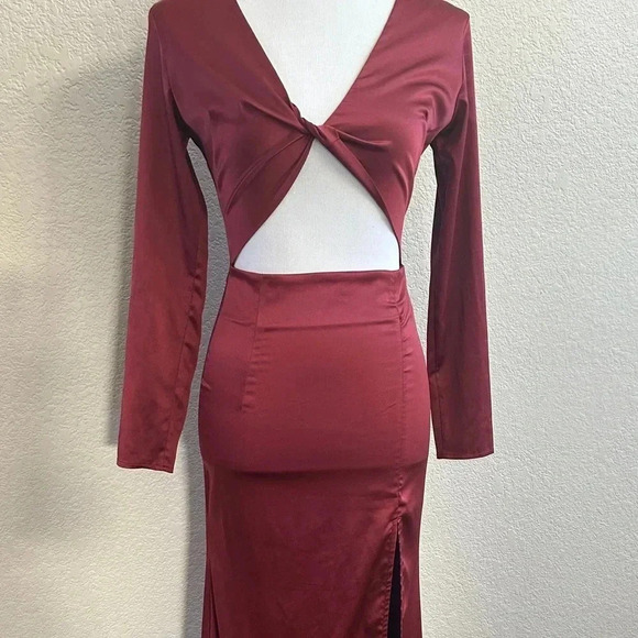 Naked Dresses Burgundy Dress - Picture 2 of 7